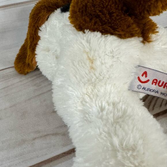 Aurora Flopsie Basset Hound Dog Plush Stuffed Animal - 12" Dog - Picture 4 of 5